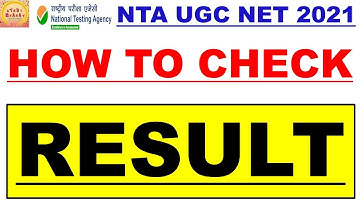How to check ugc net Result