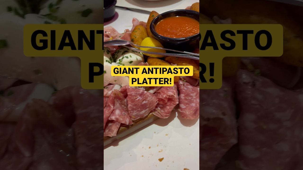 Look at this antipasto platter! 