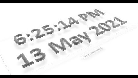 MatsClock 280083 - Free PowerPoint Digital Clock PPT