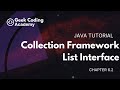 Chapter 6.2 | Collections Framework | List Interface and Implementations | Java tutorial