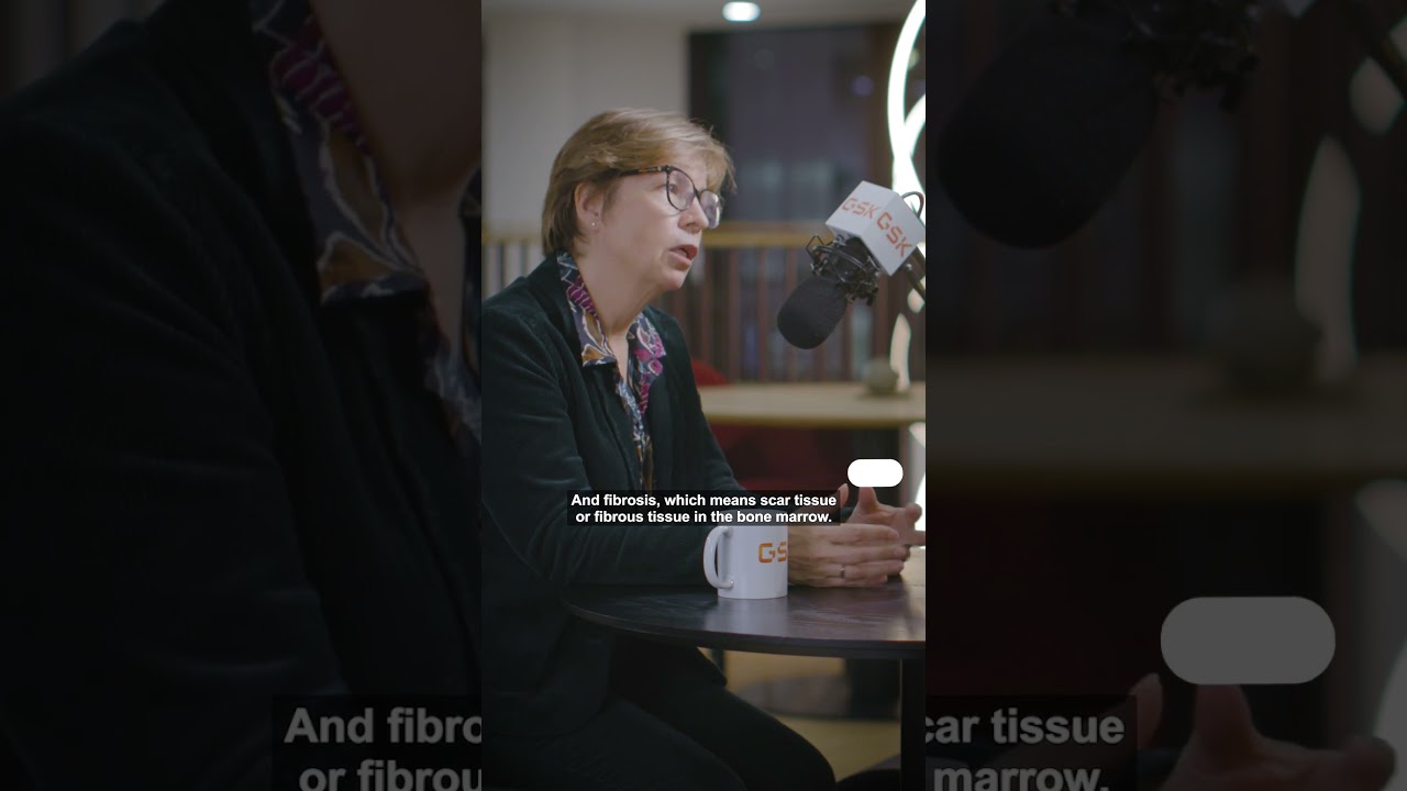 What is myelofibrosis (MF) and what does it do to the body?