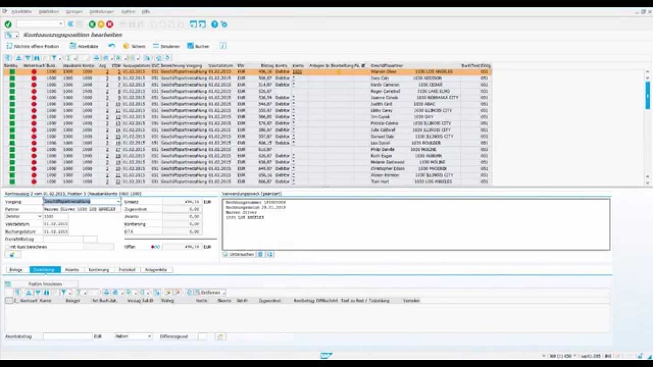 SAP-Kontoauszug - Teil1