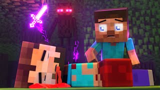 The minecraft life of Steve and Alex | Monster with purple eyes | Minecraft animation