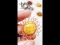 Play with wire | Sunflower | Pendant | Round cabochon 618 #Shorts
