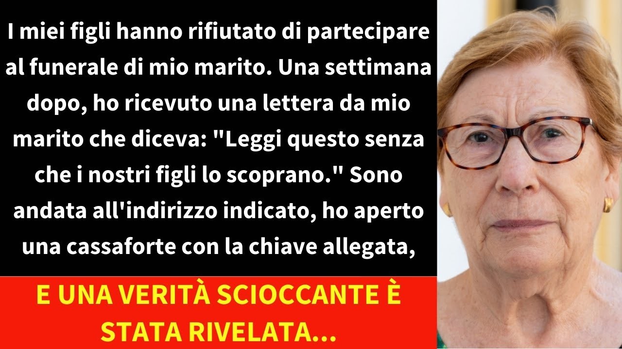I miei figli hanno rifiutato di partecipare al funerale di mio marito  Una settimana dopo