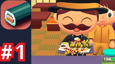 Sushi Roll 3D Cooking ASMR - Gameplay Walkthrough Part 1 Best shushi game          (iOS, Android)