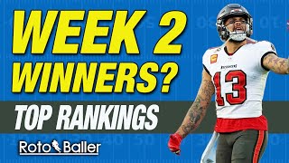 Week 2 Rankings RB WR TE QB Fantasy Football Advice