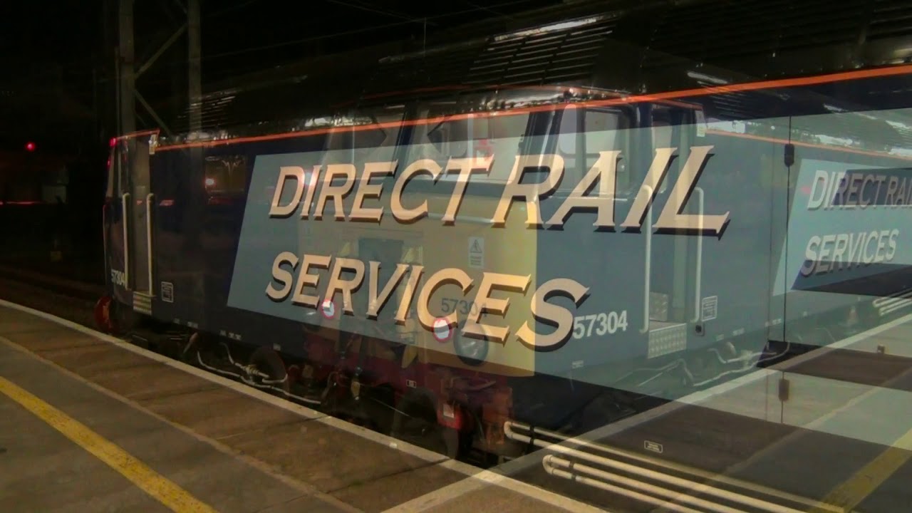 Preston railway stn to Longsight Intl depot diesel hauled Virgin Pendolino