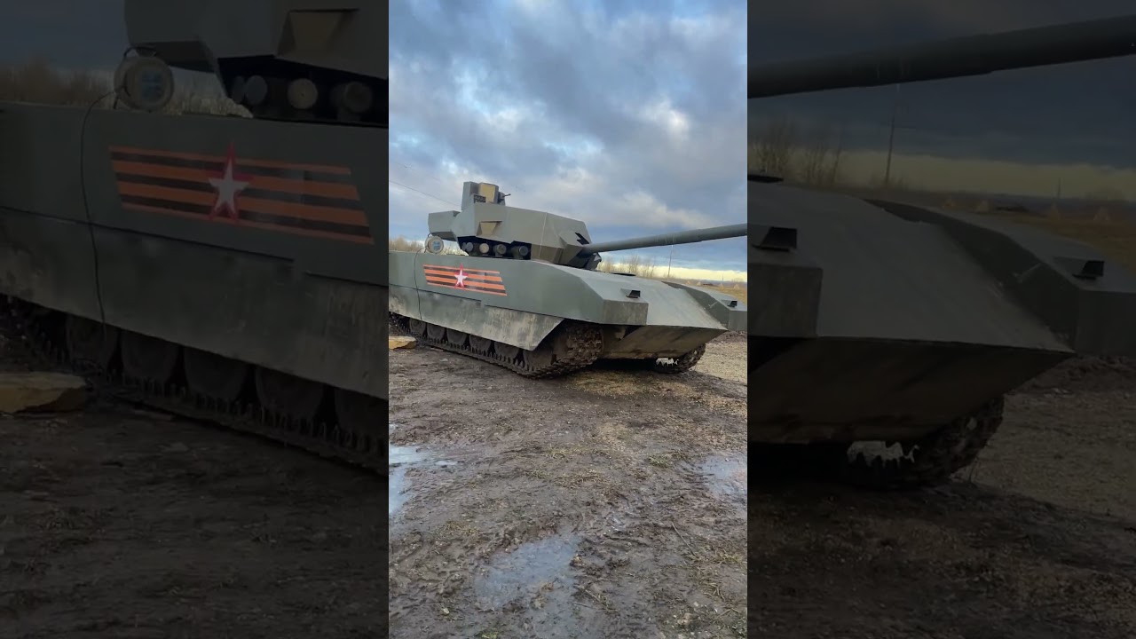 Тур на танке Армата Т-14 (макет) в АРМполигон