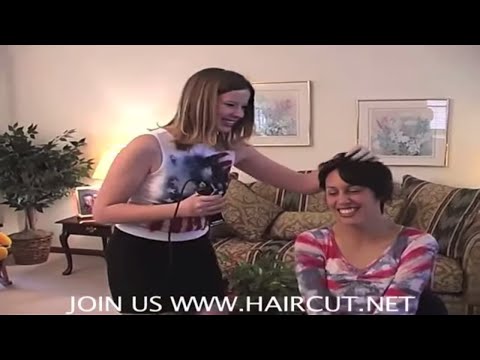 COMMERCIAL FREE SHAVE GIRL KODI CUT BY MARY DVD 122 HAIRCUT.NET