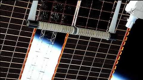 Unfolding Of Solar Array  (60 fts) | International Space Station (ISS) | Starboard-4 Truss Segment.