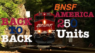 BACK TO BACK BNSF AMERICA 250 UNITS, BNSF OCS And More on STEVENS PASS
