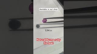 Burma ruby no heat collection 💯 original with certificate #reels #gemstone #viral #instareels #yt