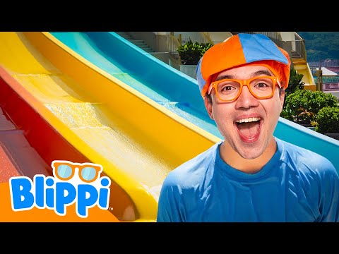 Blippi's Visits a Waterpark 🤽🏻 | Learning Videos for Kids 🔵🟠