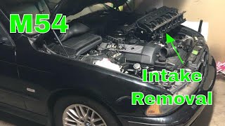 M54 Intake Removal on BMW E39 530i Bmw E39 E46 Intake Manifold Removal Diy