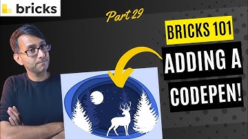 Bricks 101 Deel 29 - Een Codepen HTML CSS JS en externe JS toevoegen - Bricks Builder - BricksBui...