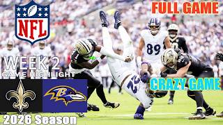 Information Ravens Vs. Saints WEEK 2 Sept 20 | Full Game Highlights | 2026 NFL Season News