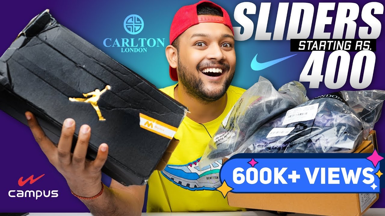 5 BEST NIKE JORDAN SLIDERS/FLIP FLOP FOR MEN on MYNTRA 🔥 Haul Review ...