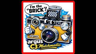 Vintage Argus C3 Matchmatic FILM camera 35mm 1965 Michigan rangefinder flash HARRY POTTER THE BRICK