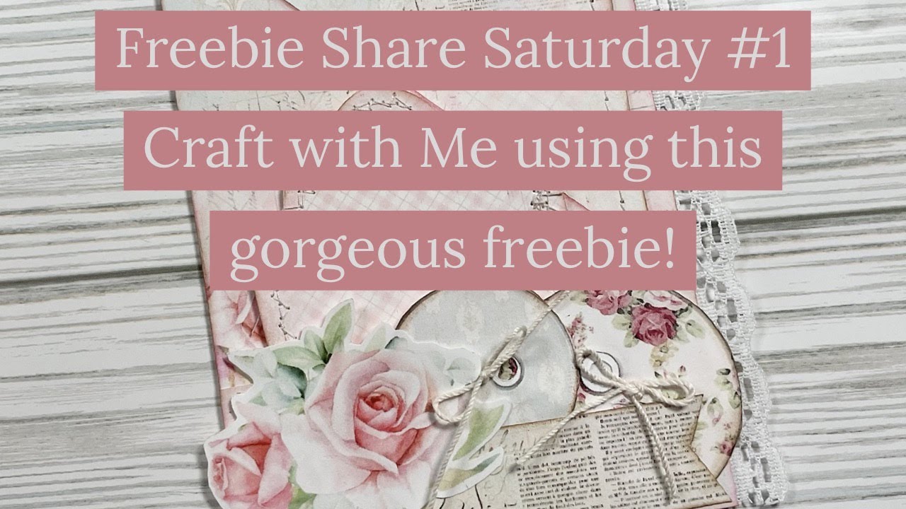 Freebie Share Saturday #1 Craft with Me Junk Journal Pocket - YouTube