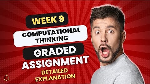 Week 9 Computational Thinking Graded Assignment || IIT madras BS Degree | #iitmadrasbsprogram