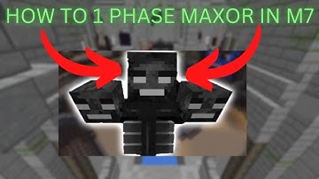 HOW TO LAZER PHASE SKIP MAXOR (Hypixel SkyBlock)