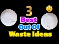 Best out of waste paper plates crafts  easy paper plate crafts   disposable plate crafts