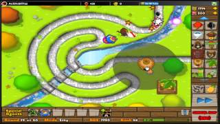 Bloons Tower Defense 5 - BTD5 Walkthrough | Park Path/Track 2 | Easy Mode - No Lives Lost