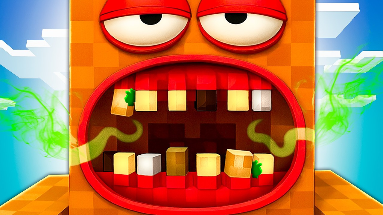 У ЛЁНИ УЖАСНЫЕ ЗУБЫ 😱 Я ПЫТАЛСЯ ИХ СПАСТИ В МАЙНКРАФТ!
