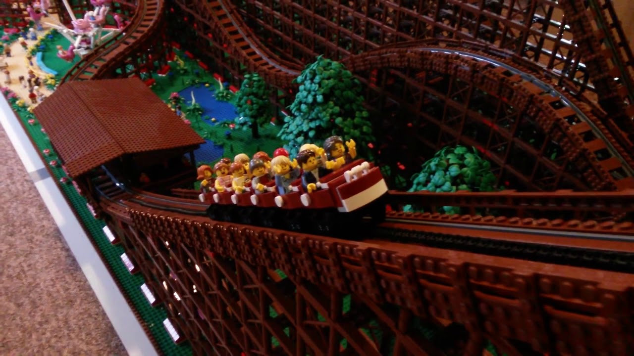 montaña rusa lego creator