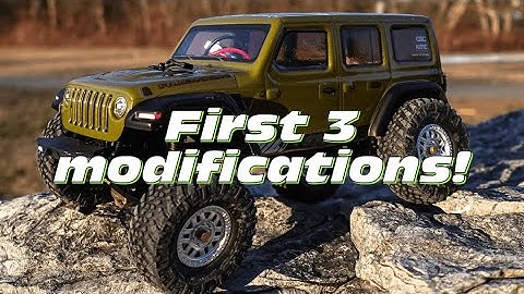 The first 3 modifications you NEED to do on your SCX24! The jeep JLU build