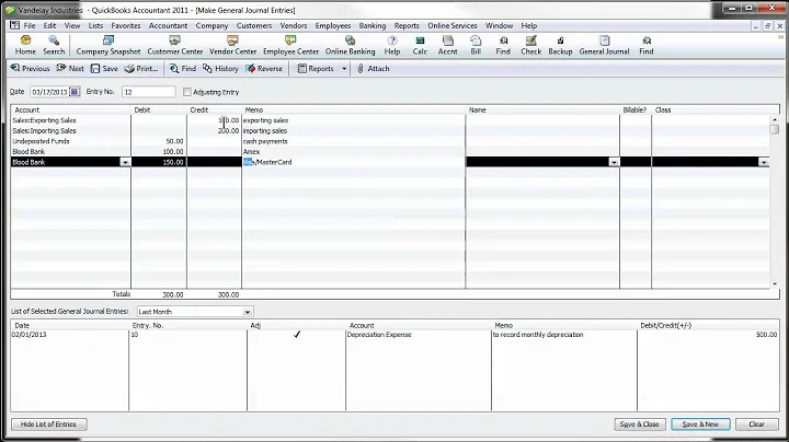 QuickBooks Video Tip: Daily Sales Journal Entry