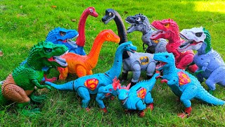 Dinosaur Jurassic World Superhero | T-rex, Brachiosaurus, Triceratops, Superman/ Spiderman eps.33
