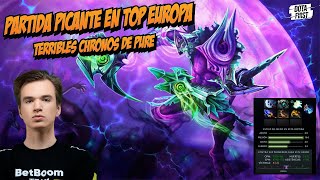 GAMEPLAY DOTA2 - PICANTES CHRONOS. TREMENDO TEAM PLAY que salva a PURE  de ser BARBERO