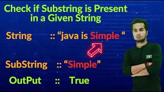 How to Check If A Substring Exists In Given String | Code Coffee Java