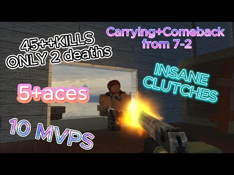 Counter Blox Gameplay 47Kills! Only 2 Deaths+ 10 MVPS! (INSANE)