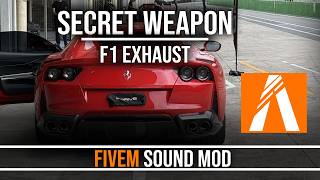 FiveM Sound Mod - Ferrari 812 Secret Weapon F1 Exhaust 6.5L F140 V12 (IRL Recordings) GTA5 Sound Mod