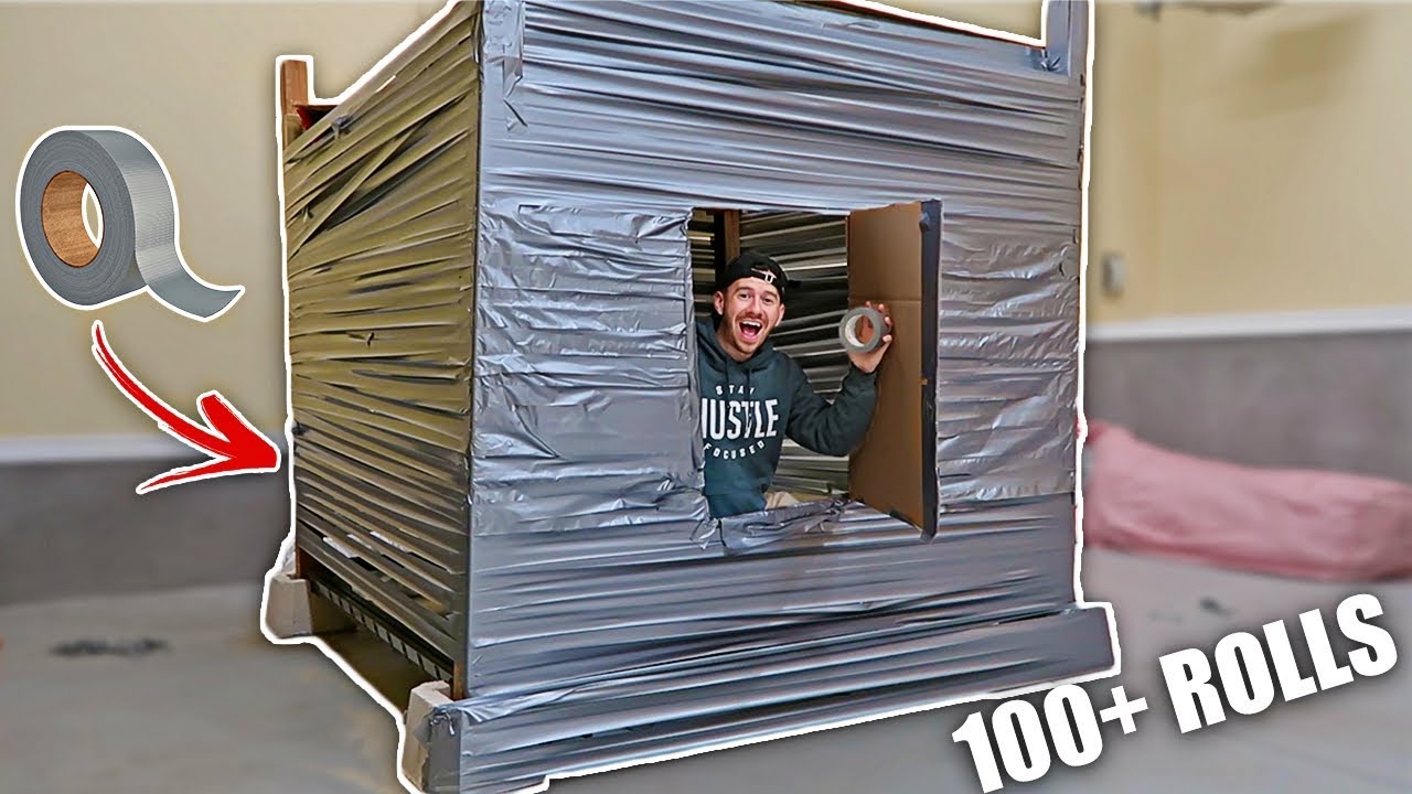 UNBREAKABLE DUCT TAPE FORT!! (100 LAYERS)