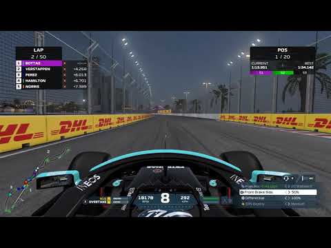 Jeddah F1 2021 start and some full laps