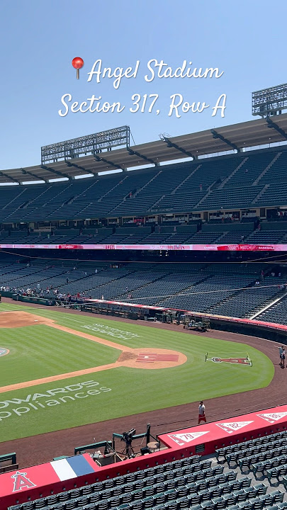Angel Stadium! Here is a view from Section 317, Row A! #angels