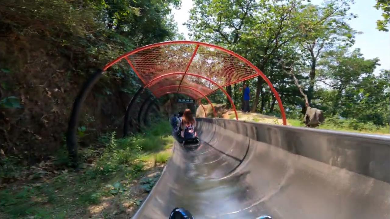 Toboggan Ride (Slide Rail) in Mutianyu, Great Wall of China YouTube