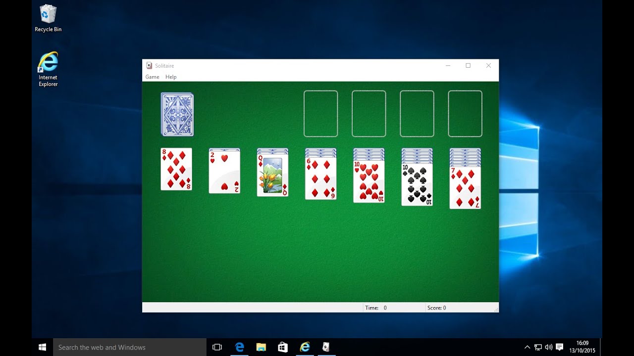 install windows 7 spider solitaire on windows 10