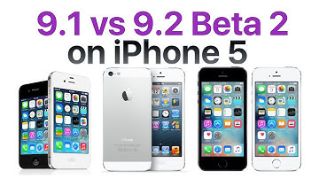 iPhone 5 iOS 9.1 vs iOS 9.2 Beta 2 / Public Beta 2 (Build # 13C5060d)
