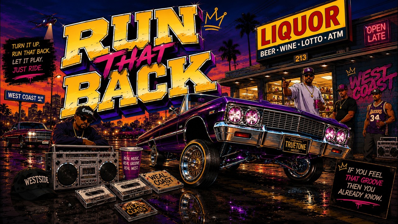 洋楽 Tune Towne XI g-rap Run That Back 🌴 90s West Coast G-Funk Rap | TrueTone Music - YouTube
