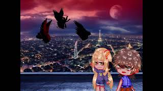 « Les anges ça volent? » trend gacha (fond vert de qualité😭👎)