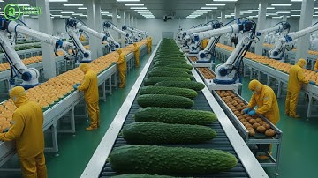 Inside The BIGGEST Crisp Cucumber Farm & Factory - From Seed to Harvest (Full Process)