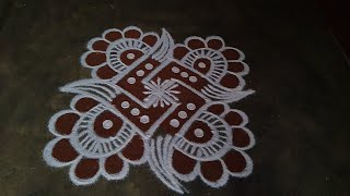 Varalakshmi special kolam // aadi maatha easy kolam//kaalai thendral kolangal