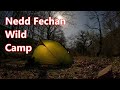 Wild camping in a remote welsh valley wiltshire man