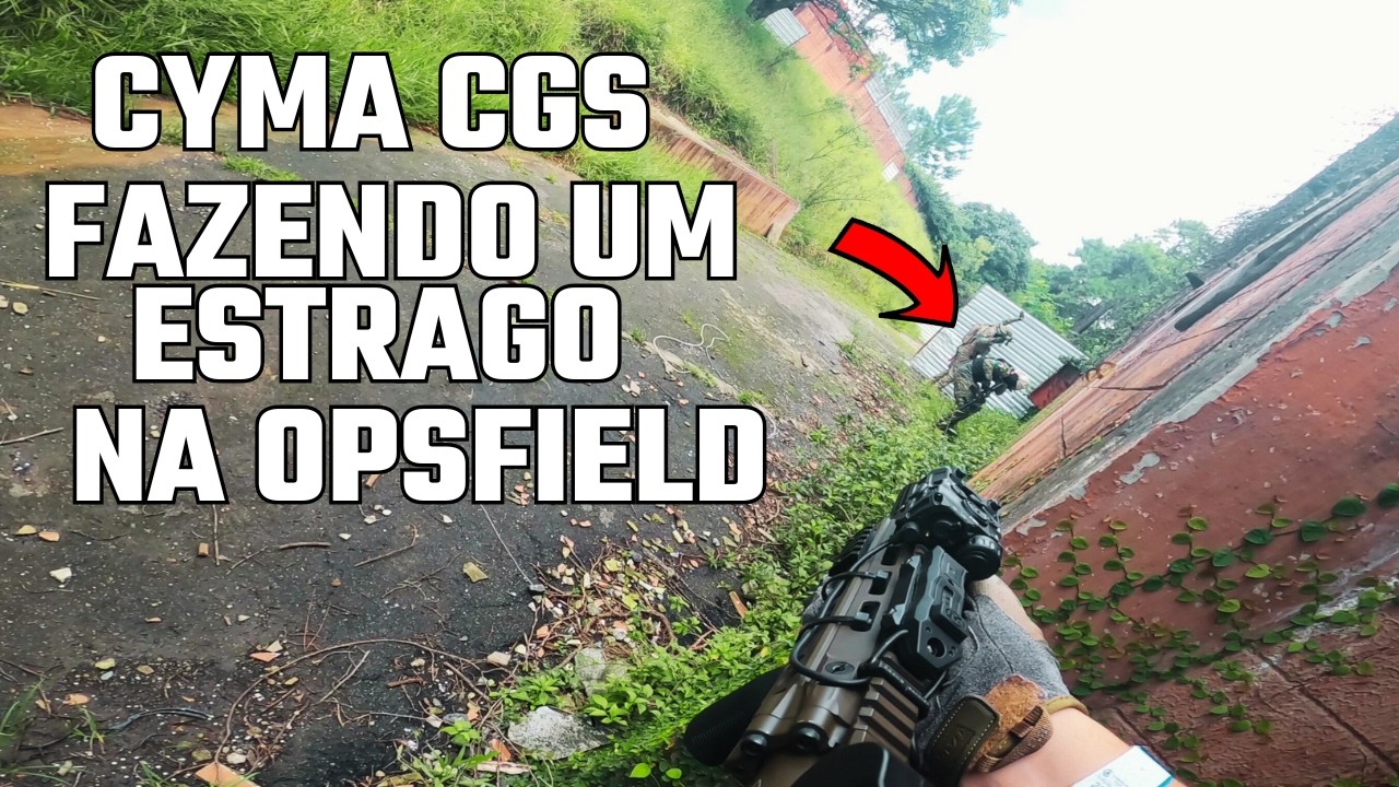 JOGANDO DE GBBR (EMG CYMA MK18) NA OPSFIELD #airsoft #gbbr