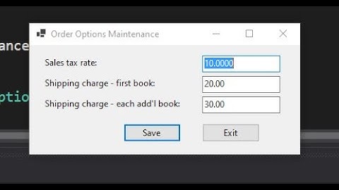 Entity Frameworks Core for a Windows Form